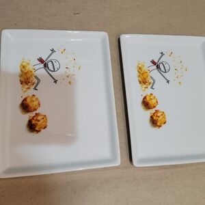 Crate And Barrel Oliver coco macaroons plate. Brand new unused.